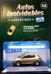 PEUGEOT 307 XS (2001) 80/90 Unforgettable Cars 1:43 Diecast SALVAT # 43