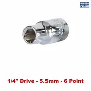 Kincrome K2803 - Socket 1/4" Drive 5.5mm Mirror Polish