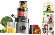 Cold Press Juicer, Slow Masticating Machines with Extra Large Feed Chute Black