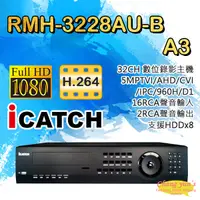 在飛比找蝦皮購物優惠-昌運監視器 RMH-3228AU-B A3 32路 DVR 