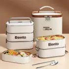 1 Pcs 2700ML Stackable Lunch Container PP Snack Box Container Bento Boxes Adult