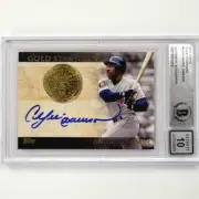 Andre Dawson signed 2012 Topps Gold Standard #GS19 card BGS BAS 10 auto (B)