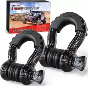 2-Pack 3/4" D-Ring Shackle 4.75T Capacity for Jeep Truck Off-Road Recovery