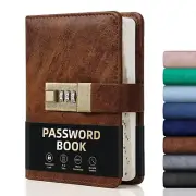WEMATE Password Book with Lock, Password Book with Alphabetical Tabs 600+ Pas...