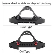 (Black)Metal Front Bumper With 2 LED Lights For TRX‑4 1/10 Scale RC CH