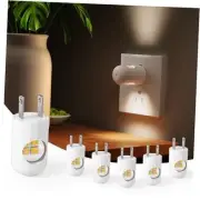 6-Pack LED Night Light Plug-in Wall Outlet Light, Soft White,Dusk to Dawn