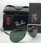 RAY-BAN POLARIZED Sunglasses TECH RB 8313 004/N5 61-13 Gunmetal Frame G-15 Glass