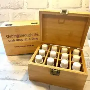 Essential Oil Bamboo Storage Box