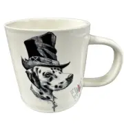 Williams Sonoma Ceramic Brooklyn Dalmation Mug 4 Inches Tall New with Tags