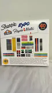 Sharpie/Expo/ Elmer's &Paper Mate 40-pc School Office Supply Set Kit NEW