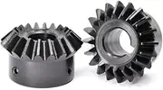 Motor Pinion Gears,Tooth Gear,Module Pinion,2pcs Straight Bevel Gear 1.0 Module 15/20/25/30 teeth Steel 90° Vertical Directional Drive Steering Gear M4 5mm 6 8 6.35 Bore GS(20 T*8 Bore)