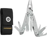 [LEATHERMAN] Wingman® Multitool 14-in-1 with Spring-Action Pliers, Wire Cutters, Knife, Scissors & Screwdrivers - 3.8" Closed, 7oz - Stainless Steel - Best for Everyday Carry, DIY & General Tasks