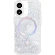 Kate Spade Liquid Glitter MagSafe Case for iPhone 16 (Opal Iridescent)