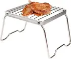 Folding Campfire Grill, Fire Pit Cooking Grate | Heavy Duty Portable Camping ...