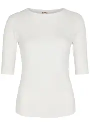 Ymc Charlotte Slubbed Cotton top - White - L (UK14 / L) L (UK14 / L)