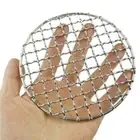 Camping Grill Grate Stainless Steel Mesh Bush Craft Fire Cooking BBQ Backpacking