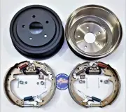 FORD F100 BRONCO BRAKE DRUMS, SHOES, WHEEL CYLINDERS, SPRING+ SELF ADJ KIT 75-86