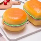 Cute Hamburger Burger Double Tier Lunch Box Bento Lunchbox Food Container