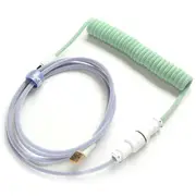 Ducky Premicord Custom Coiled USB Cable Iris