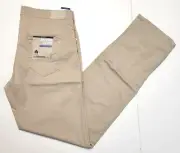 $198 New BRAX Casual Pants ULTRALIGHT Men 33x34 Cadiz Stretch Straight Rye Beige
