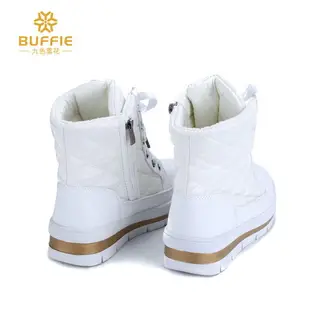 【免運】可開發票 BUFFIE冬雪地靴棉靴女平底低幫保暖防滑零售一件