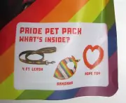 Dog LGBTQ+ PRIDE Bundle- Leash, Bandana, Toy - BRAND NEW IN PACKAGE