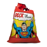 Superman Deck The Halls! Christmas Santa Sack