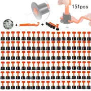 151pcs Tile Leveling System Reusable Flat Ceramic T-Lock Locator Spacer Tools R