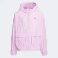 在飛比找momo購物網優惠-【adidas 愛迪達】外套 大童 女童 運動連帽外套 JG