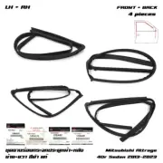 Set 4dr Glass Run Channel Rubber Seal Door For Mitsubishi Attrage 2013 - 2023