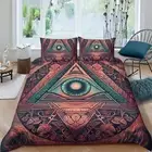 Comforter Cover Set The Eye of God Printed Bedspreads Boy Man Home Textiles38