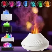 Cute Fire Flame Aroma Diffuser Essential Oil Air Humidifier LED 130/180/250 ML