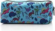 LParkin Dinosaur Canvas Pencil Case Pen Bag Pouch Stationary Case Makeup Cosmetic Bag Gadget Box