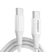 Pisen Mr White 1M USB-C to USB-C PD60W Fast Charging Data Cable (CC-PD01-1000)