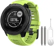 [TIOYW] For Garmin Instinct Band, Soft Silicone Replacement Watch Strap Compatible With Instinct 2/ Solar/Tactical WatchBand