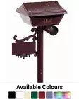 Gumleaf Aluminium Letterbox - Australian Made Stylish Mailbox Letter Box