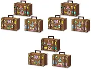 Beistle Luggage Favor Boxes 9 Piece Suitcase, World Traveler Decor, Party Supplies, 9 Count (Pack of 1), Brown