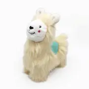 Zippy Paws Wooliez Plush Squeaker Dog Toy - Larry the Llama