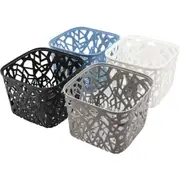 4x Boxsweden Vin Storage Basket 19.5cm Home Storage Cleaning Container Box Asst