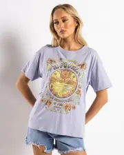 [Rip Curl] Rip Curl Women's Celestial Search Relaxed T-Shirt in Dusty Lilac Size Small S Dusty Lilac