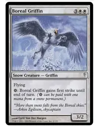 在飛比找露天拍賣優惠-魔法部屋MTG單卡售CSP驟霜 Boreal Griffin