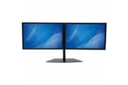 StarTech.com Dual Monitor Stand, Horizontal, For up to 24" (17.6lb/8kg) VESA Monitors, Black, Adjustable Monitor Stand, Steel &