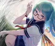 Anime vocaloid hatsune miku school Playmat Gaming Mat