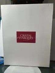 RARE 8.5" Cristal D'Arques CARTHAGE Crystal Wine Glass Water Goblet SET Of 8