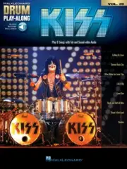 Kiss Drum Play-Along Sheet Music Book and Audio NEW 000143937