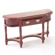 MINIATURE DOLLHOUSE 1:12 SCALE MAHOGANY TABLE - DF181