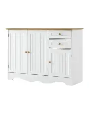 [Artiss] Berne Sideboard Storage Cabinet in White