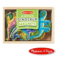 在飛比找PChome24h購物優惠-美國瑪莉莎 Melissa & Doug 恐龍造型木質磁鐵貼