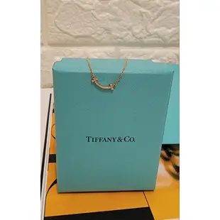 Tiffany 經典迷你微笑項鍊（戴鑽款）