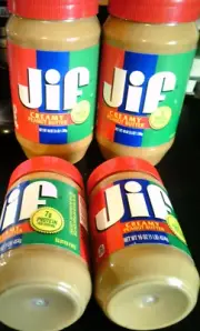 LOT of 4 Jif Creamy Peanut Butter (2 x 48oz, BEST BY 2/27; 2 x 16oz, BEST B 1/27